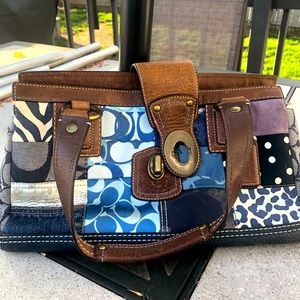 Vintage Coach bag and matching wallet